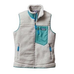 NWOT Patagonia Gray/ Teal Classic Retro-X Fleece Gorpcore Vest Size Small